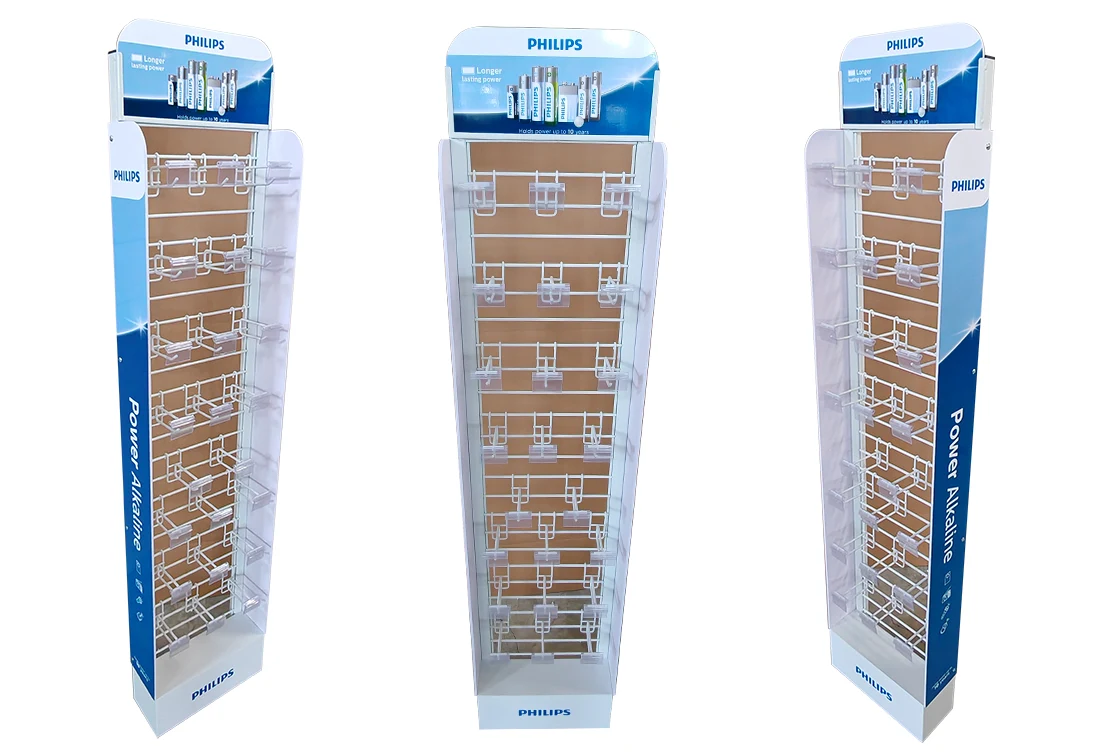 AAA batteries metal rack